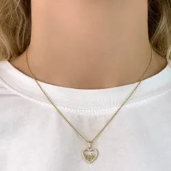 hjerte vedhæng i 8 karat guld - Gold Collection