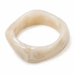 hvid bangle i resin - AURA