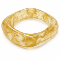 gul bangle i resin - AURA