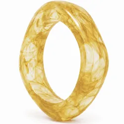 gul bangle i resin - AURA