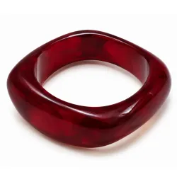 rød bangle i resin - AURA