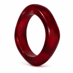 rød bangle i resin - AURA