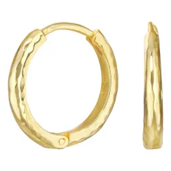 20 mm creoler i forgyldt sølv