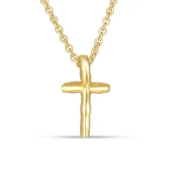 bogstav T vedhæng med halskæde i forgyldt sølv - My Letter