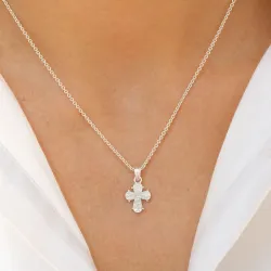 10,5 x 12,5 mm dagmarkors vedhæng i sølv - Amoré