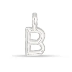 bogstav B vedhæng i sølv - My Letter