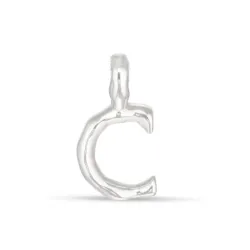 bogstav C vedhæng i sølv - My Letter