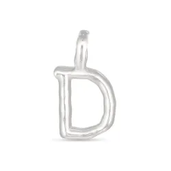 bogstav D vedhæng i forgyldt sølv - My Letter
