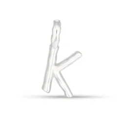 bogstav K vedhæng i sølv - My Letter