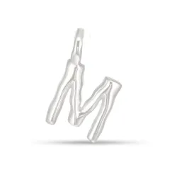 bogstav M vedhæng i sølv - My Letter
