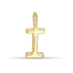 bogstav I vedhæng i forgyldt sølv - My Letter