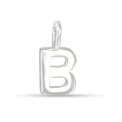 bogstav B vedhæng i sølv - My Letter