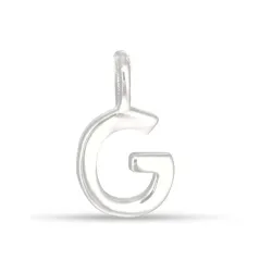 bogstav G vedhæng i sølv - My Letter