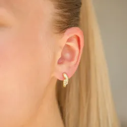 halvcreoler i forgyldt messing - Eliné