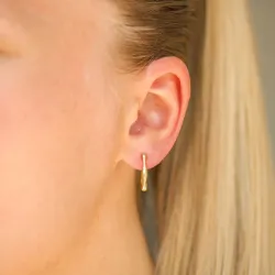 halvcreoler i forgyldt messing - Eliné