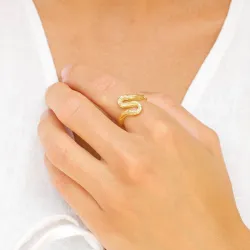 ring i forgyldt messing - Eliné