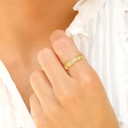 ring i forgyldt messing - Eliné