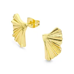 øreringe i forgyldt messing - Eliné