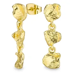 øreringe i forgyldt messing - Eliné