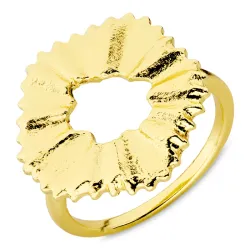 blomster ring i forgyldt messing - Eliné