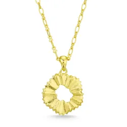 blomster halskæde i forgyldt messing - Eliné