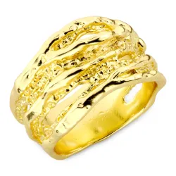 ring i forgyldt messing - Eliné