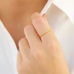 ring i forgyldt messing - Eliné