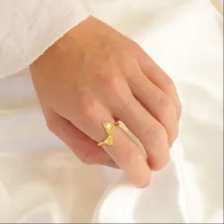 ring i forgyldt messing - Eliné