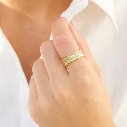 ring i forgyldt messing - Eliné