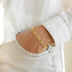 armbånd i forgyldt messing - Eliné