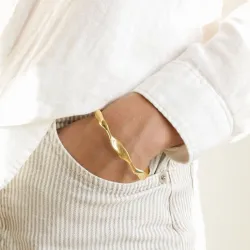 armbånd i forgyldt messing - Eliné