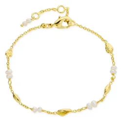 perle armbånd i forgyldt messing - Eliné