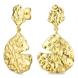 øreringe i forgyldt messing - Eliné