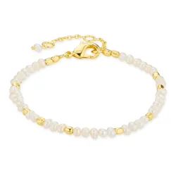 perle armbånd i forgyldt messing - Eliné