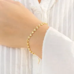 armbånd i forgyldt messing - Eliné