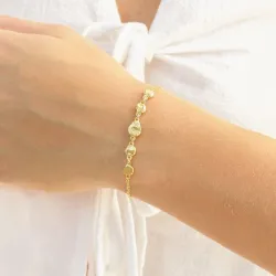 armbånd i forgyldt messing - Eliné