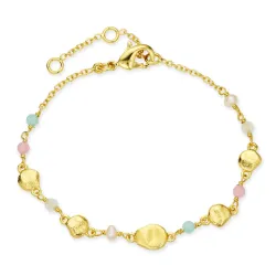 multifarvet armbånd i forgyldt messing - Eliné