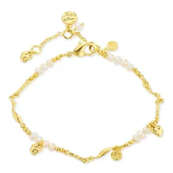 perle armbånd i forgyldt messing - Eliné