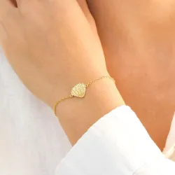 musling armbånd i forgyldt messing - Eliné