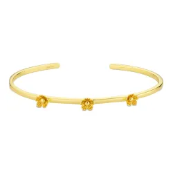 blomster armbånd i forgyldt messing - Eliné
