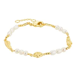 perle armbånd i forgyldt messing - Eliné