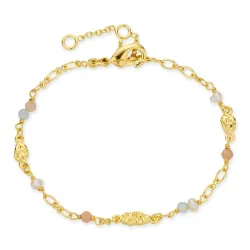 multifarvet armbånd i forgyldt messing - Eliné