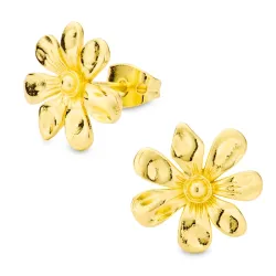 blomster øreringe i forgyldt messing - Eliné