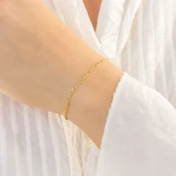 armbånd i forgyldt messing  x 2,1 mm  - Eliné