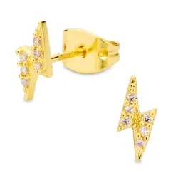 lyn øreringe i forgyldt messing - Eliné