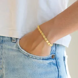 armbånd i forgyldt messing - Eliné