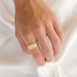 ring i forgyldt messing - Eliné