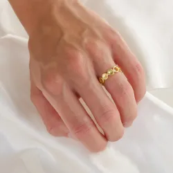 ring i forgyldt messing - Eliné