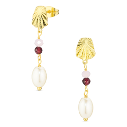 øreringe i forgyldt messing - Eliné