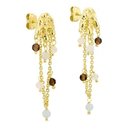 øreringe i forgyldt messing - Eliné